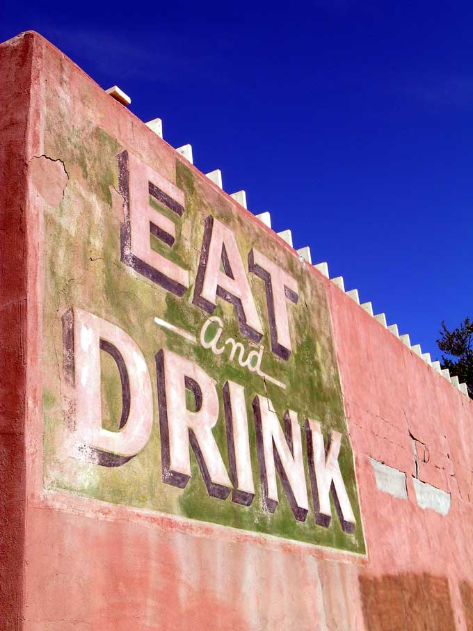 Eat and Drink Sign